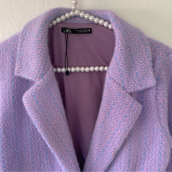 Zara Eyelash Crop Blazer Sweater - Picture 10 of 12